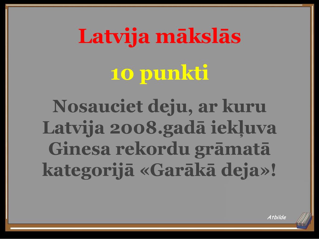 Latvija mākslās 10 punkti