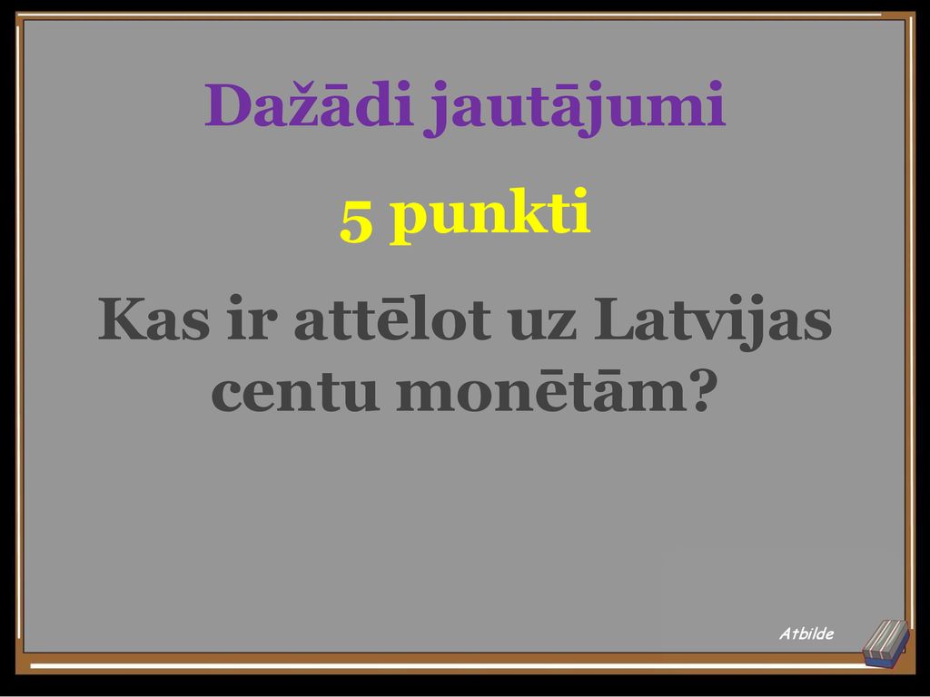 Kas ir attēlot uz Latvijas centu monētām