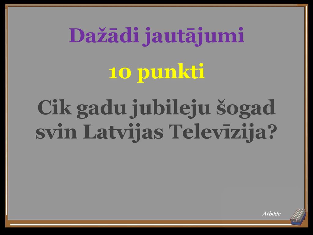 Cik gadu jubileju šogad svin Latvijas Televīzija