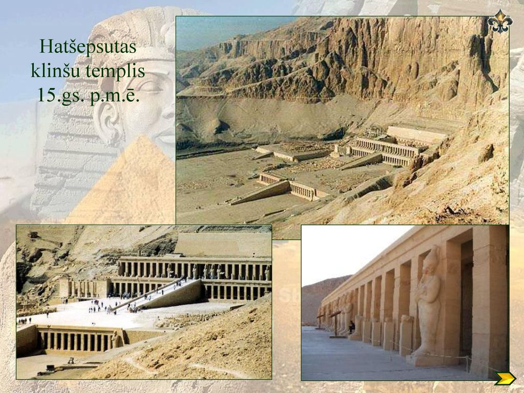 Hatšepsutas klinšu templis 15.gs. p.m.ē.