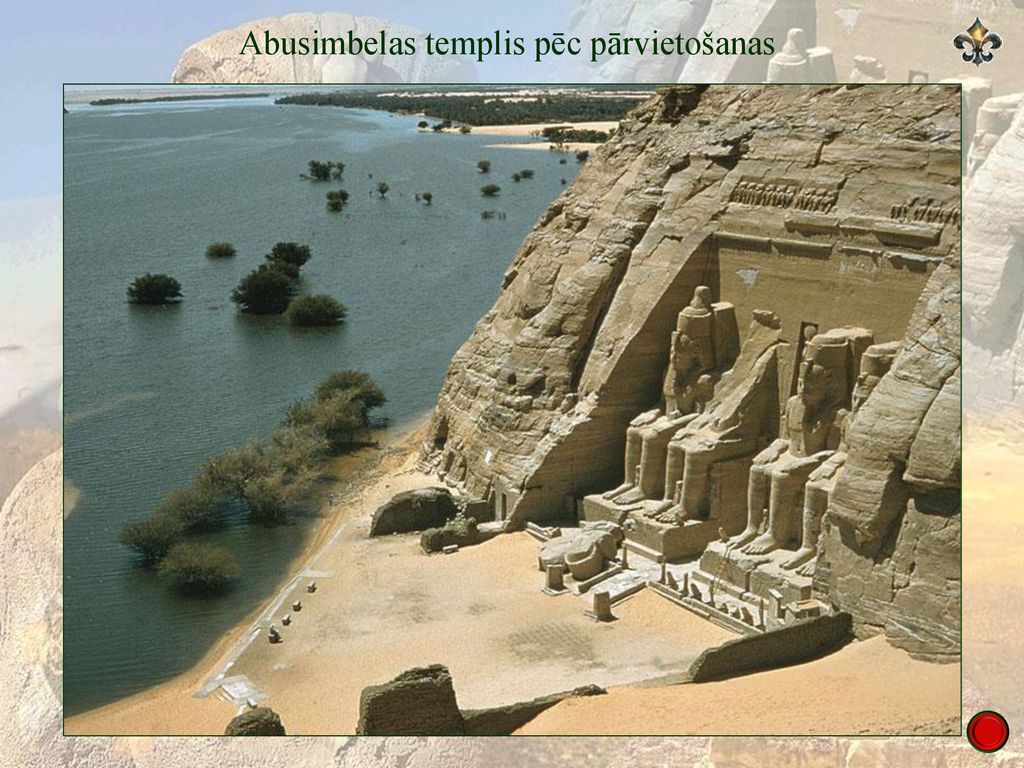 Abusimbelas templis pēc pārvietošanas