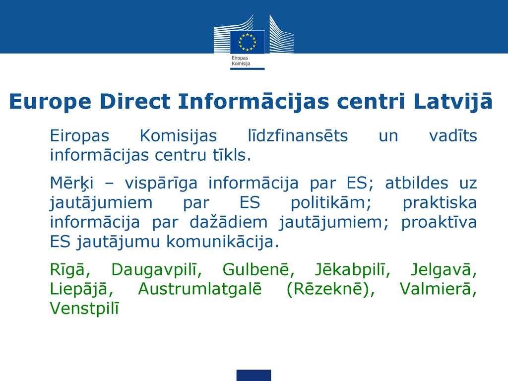 Europe Direct Informācijas centri Latvijā