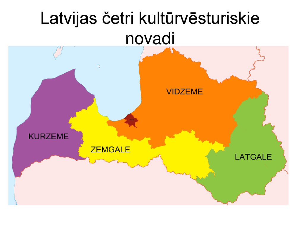 Latvijas četri kultūrvēsturiskie novadi