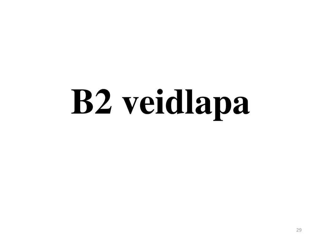 B2 veidlapa
