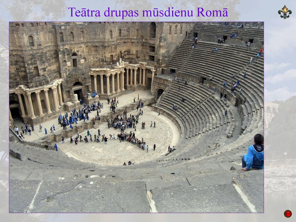 Teātra drupas mūsdienu Romā