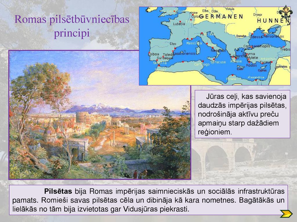 Romas pilsētbūvniecības principi