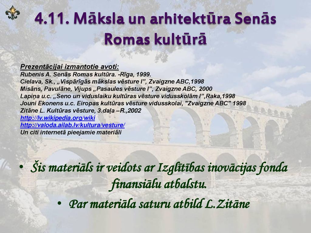 4.11. Māksla un arhitektūra Senās Romas kultūrā