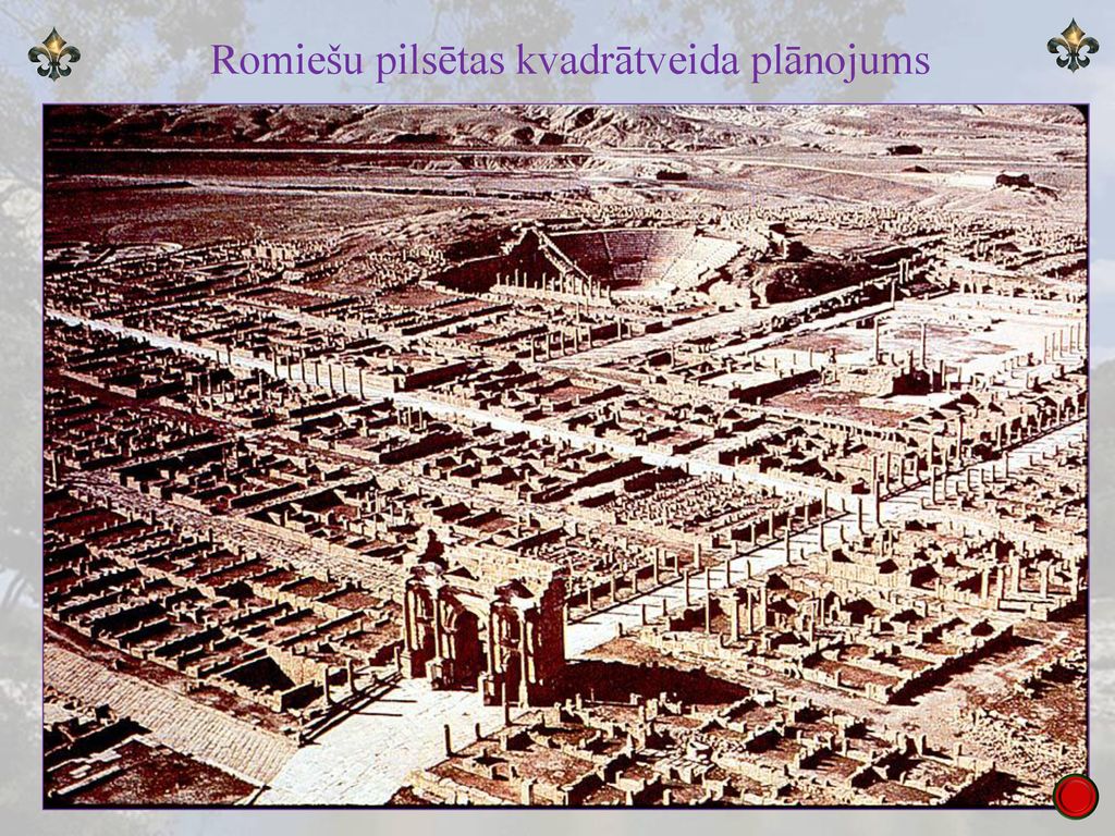 Romiešu pilsētas kvadrātveida plānojums