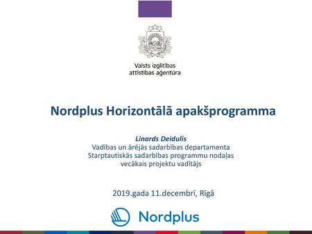 Nordplus Horizontālā apakšprogramma