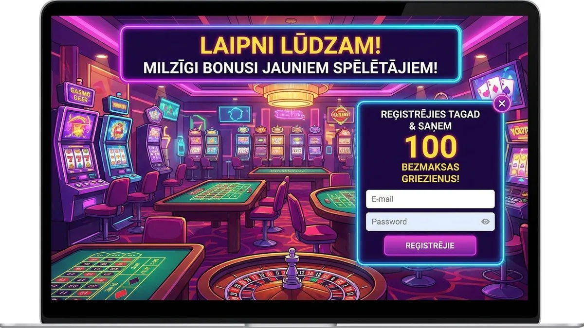 Reģistrēšanās ar bonusu
